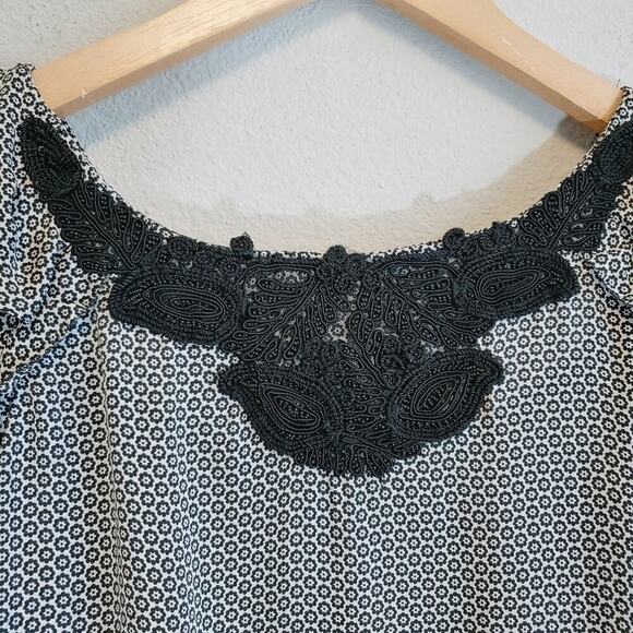 Anthropologie Leifsdottir Silk Short Sleeves Romantic Pullover Blouse Sz 12 - Picture 5 of 11